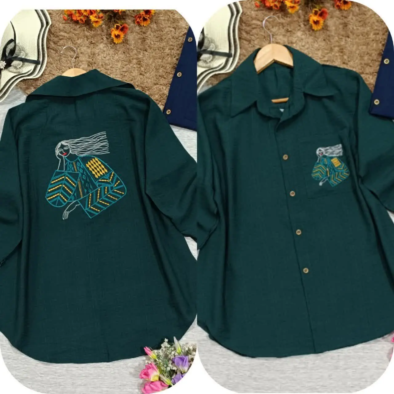 نام: شومیز پشت گلدوزی 
