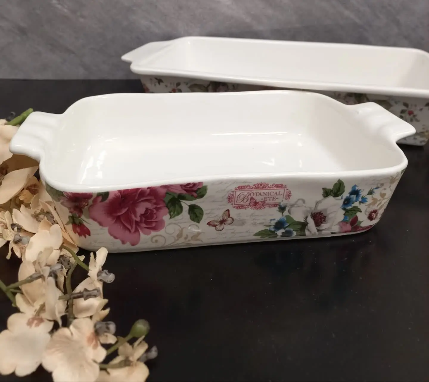 تابه سرامیکی گلدار
