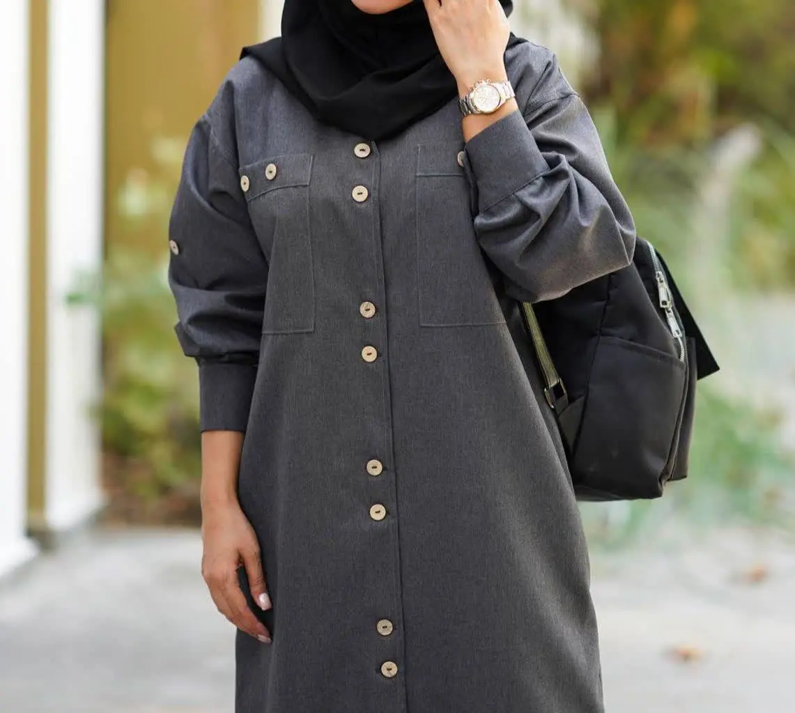 🟢مانتو بلند دو دکمه مدل درس...