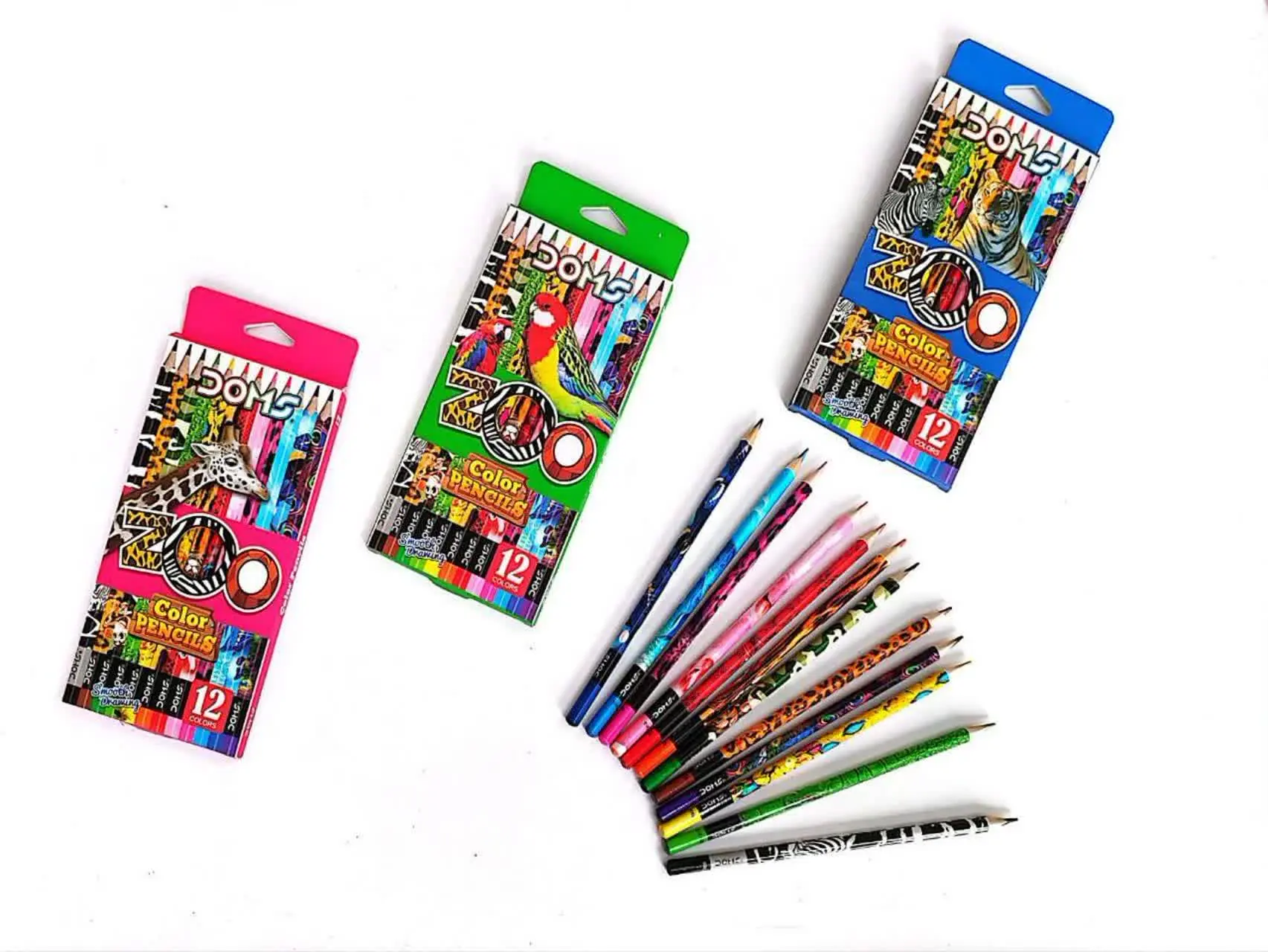📉 مداد رنگی ۱۲ مقوایی دامس