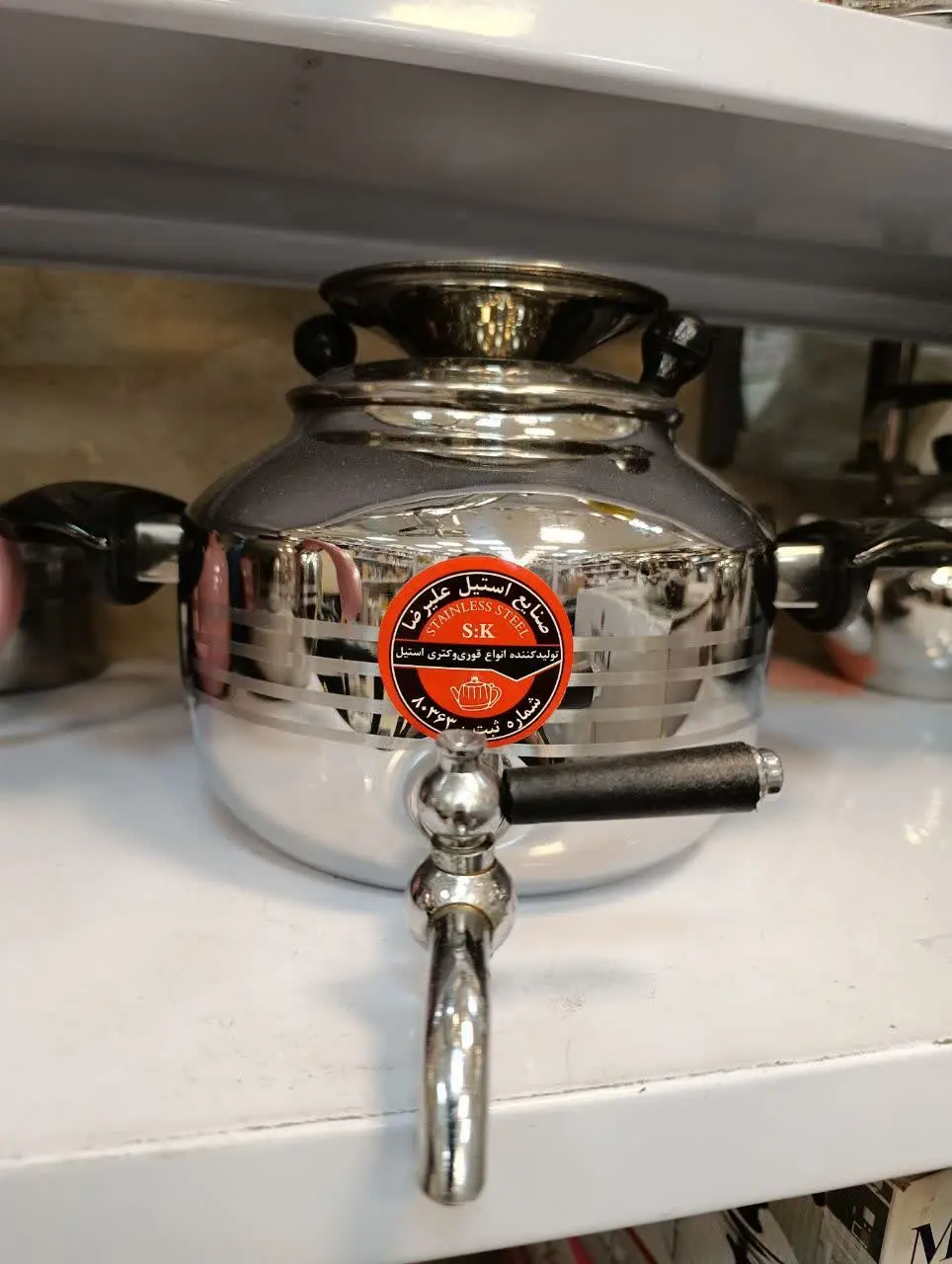 کتری ۴لیتر شیردار متال ضخیم🍓