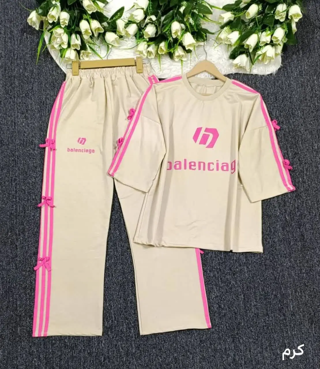 ست تیشرت شلوار بالنسیاگا پا...