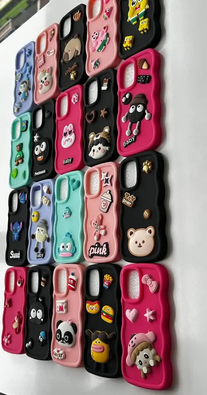 📱مدل قاب: قاب عروسکی موجی مات مخصوص انواع #سامسونگ #شیائومی 
