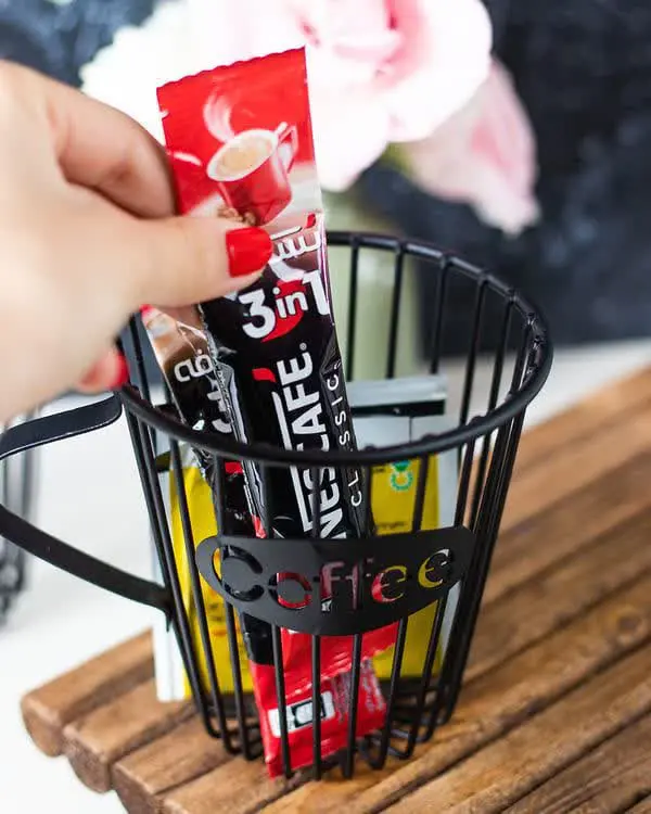 ⭕️استند فلزی کافی رنگ مشکی
