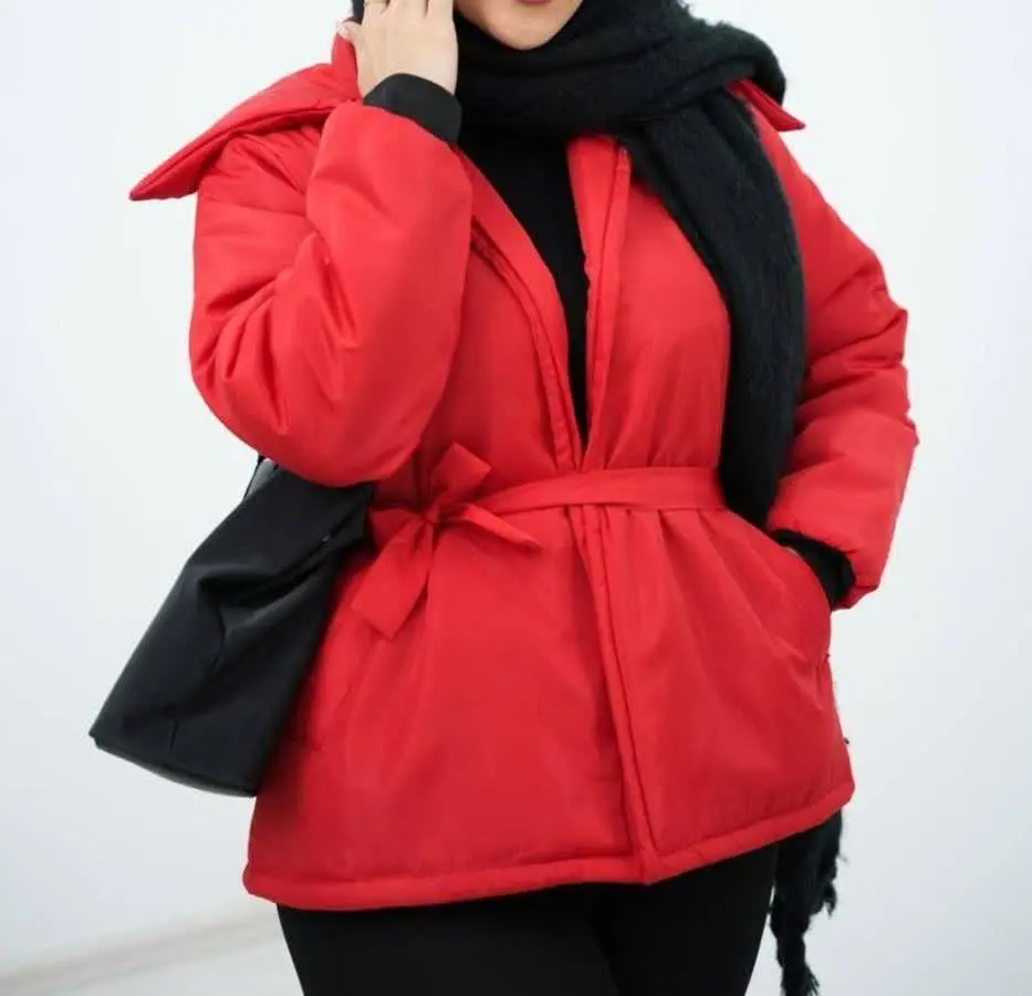 کاپشن یقه پهن یلدایی