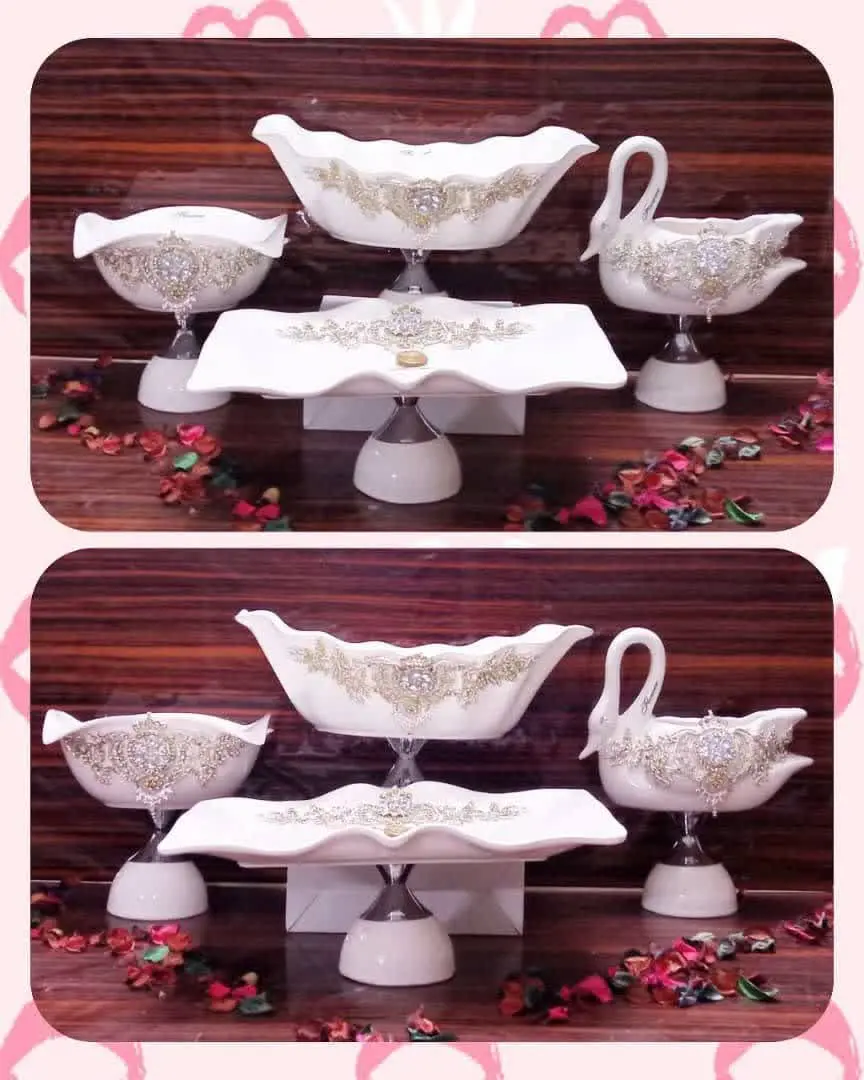 ✅شسرینی خوری مدل مربع وبیضی نوجوده
