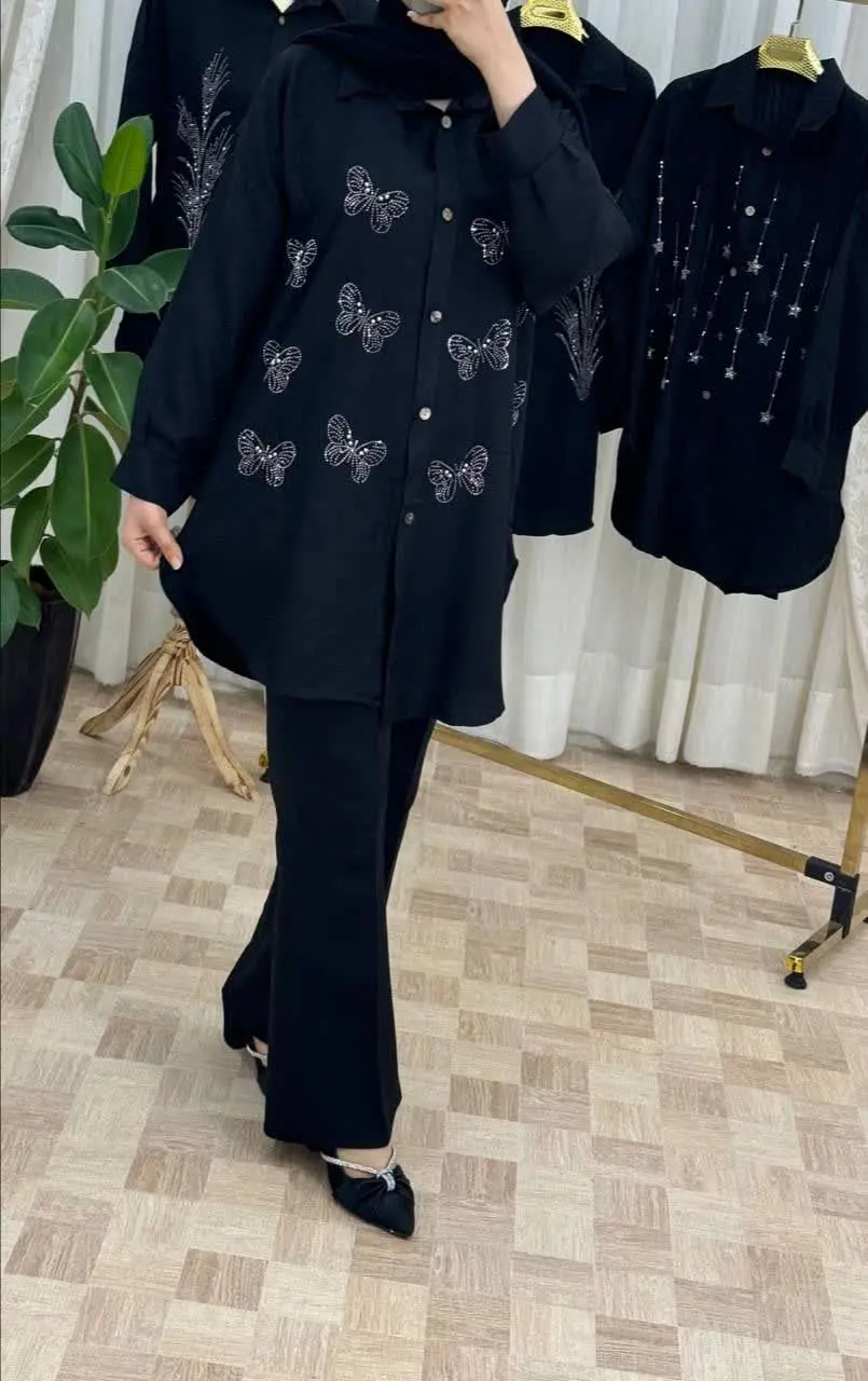 ⭕نام: مانتو نگین دار 
