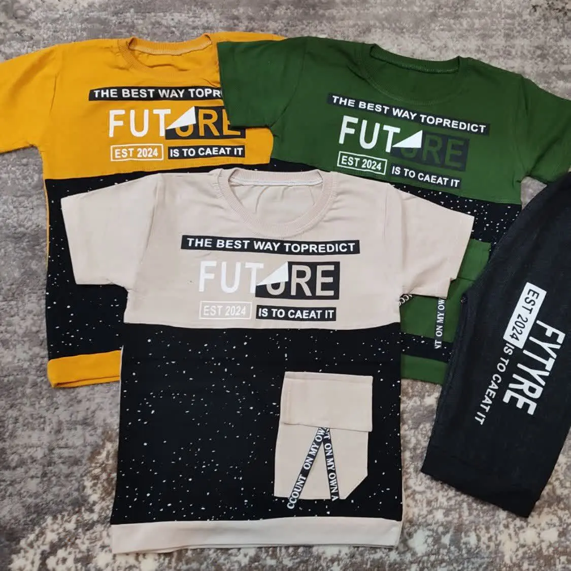 تیشرت شلوارک جیب دار فیوچر
