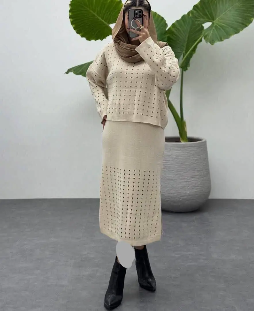 💎 نام: ست کت سارافون بافت