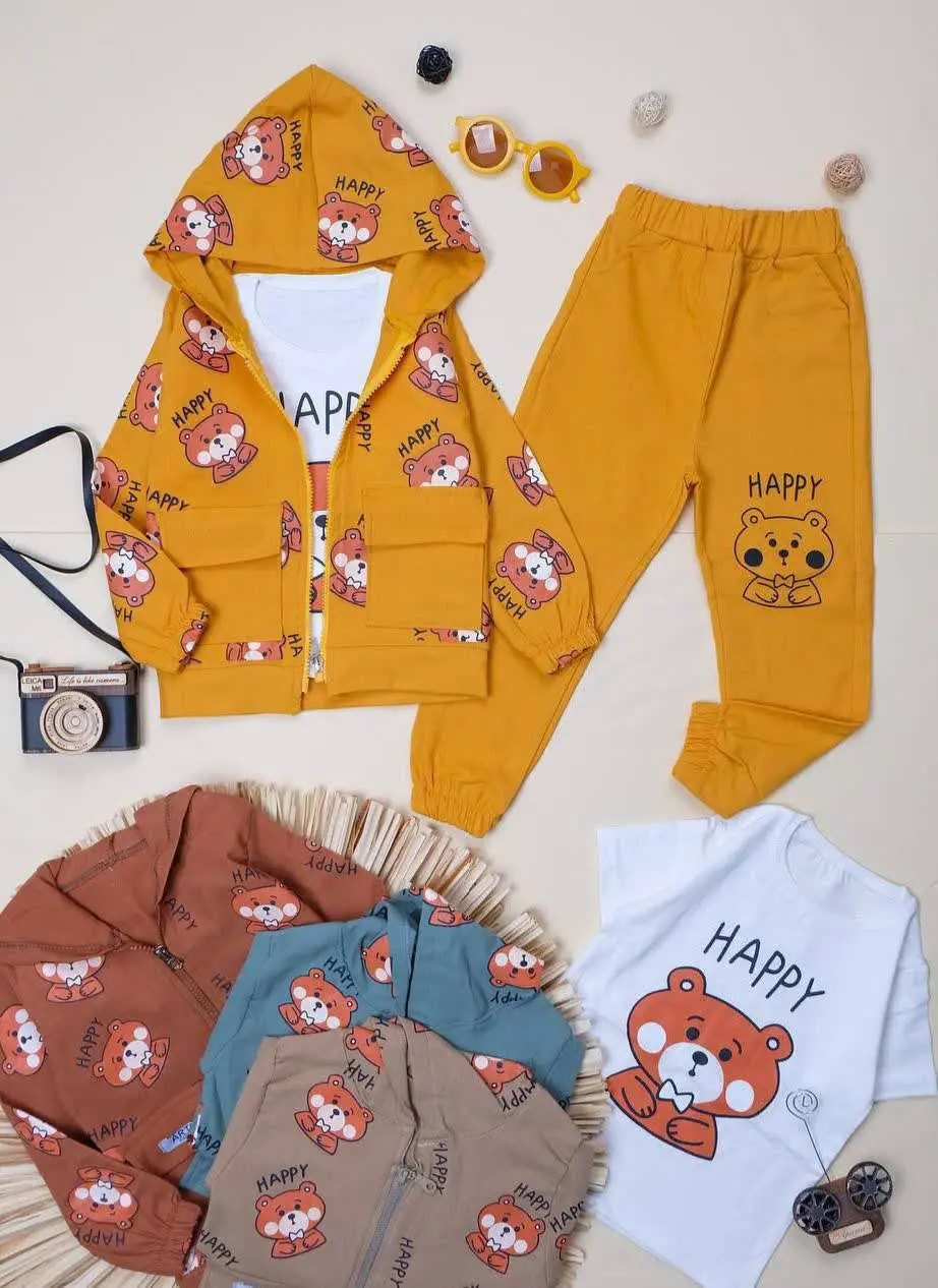 🔮ست ۳تیکه مجلسی پسرانه طرح خرس 🔮
