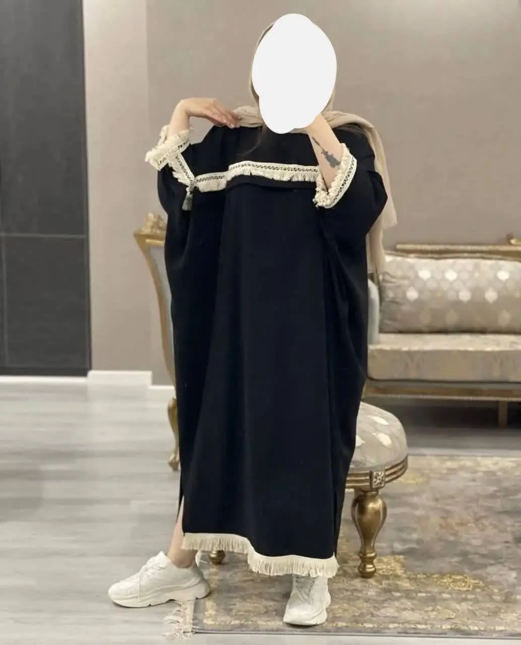 🛍نام: مانتوعبایی ریش دار👌🌱
