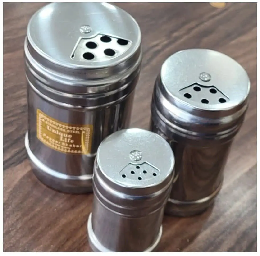 نمک پاش ۳ تایی استیل Unique💥
