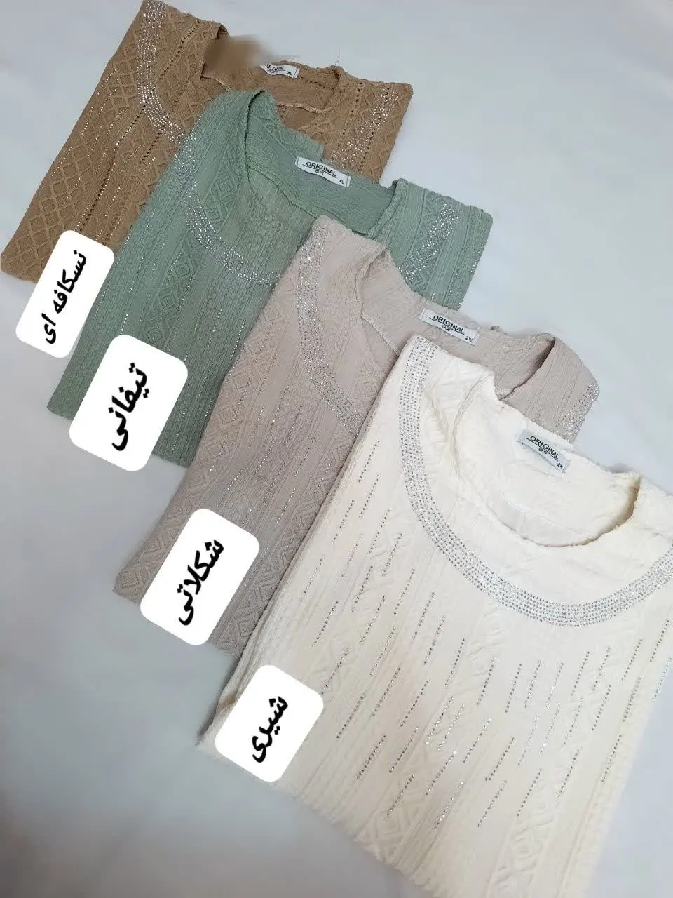 🌼بلوز نگین کار شده مراکشی
