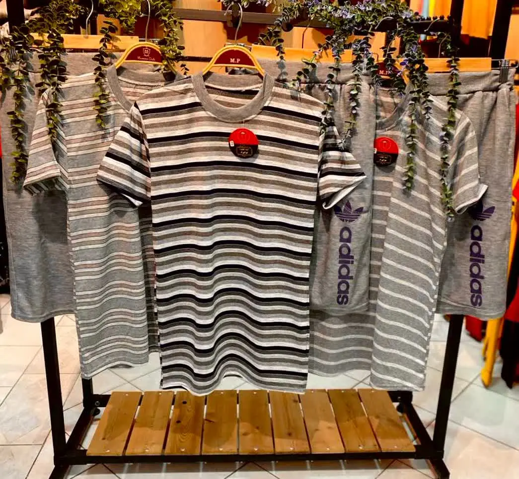 مردانه ست تیشرت+شلوارک اسلش