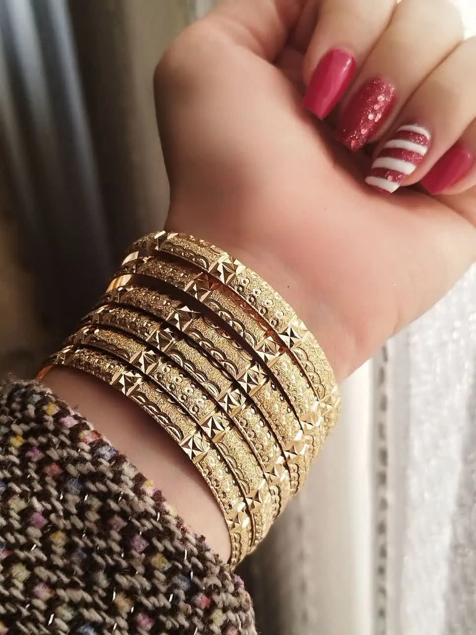 #النگو ۶میل طلا‌روس با #ضمانت ۵ ساله 🥰💫😍
