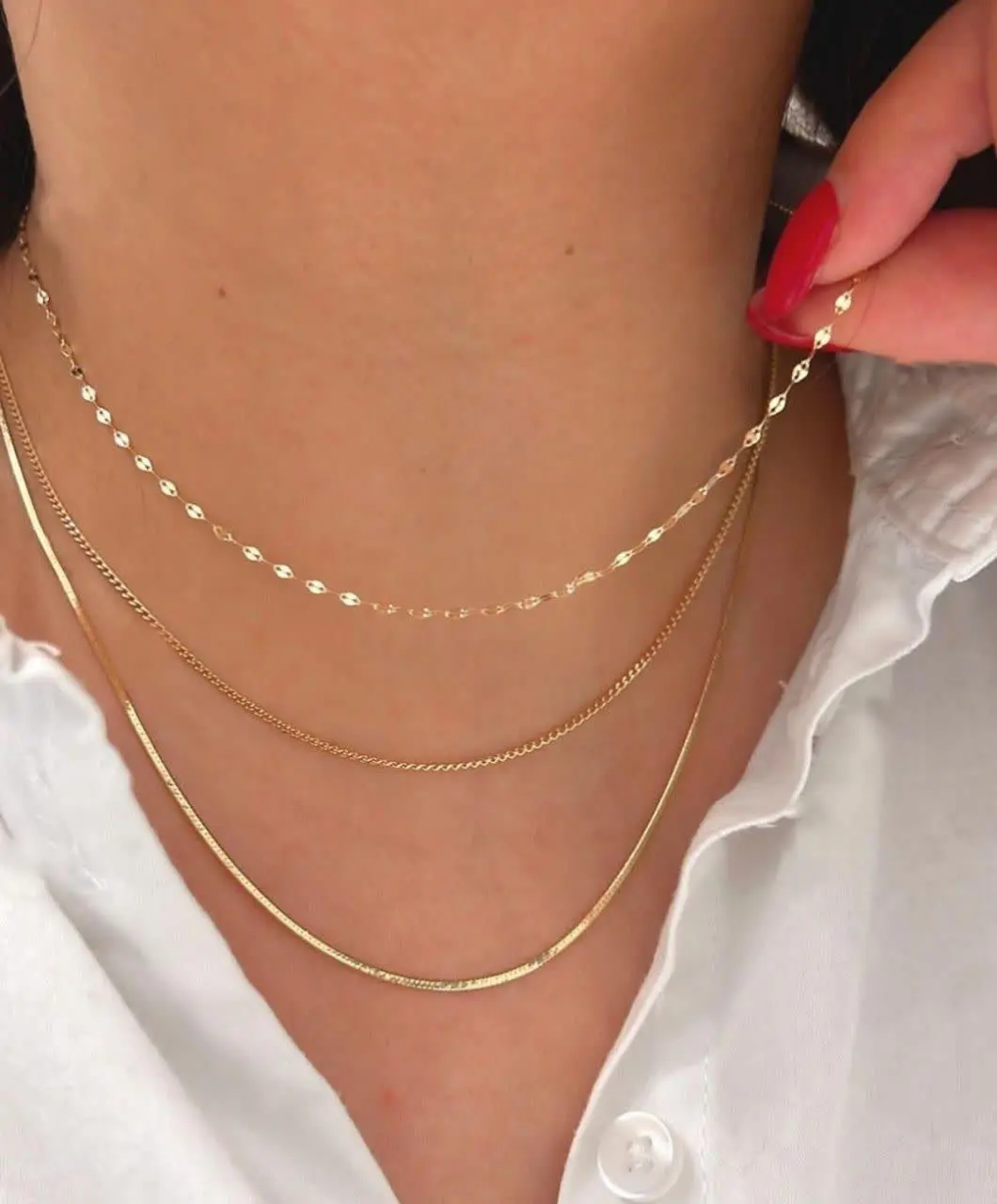 گردنبند‌های طلا طور ظریف و زیبااا 🤗
