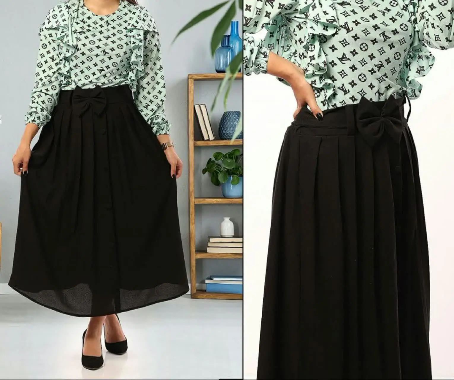 دوتیکه شومیز + دامن