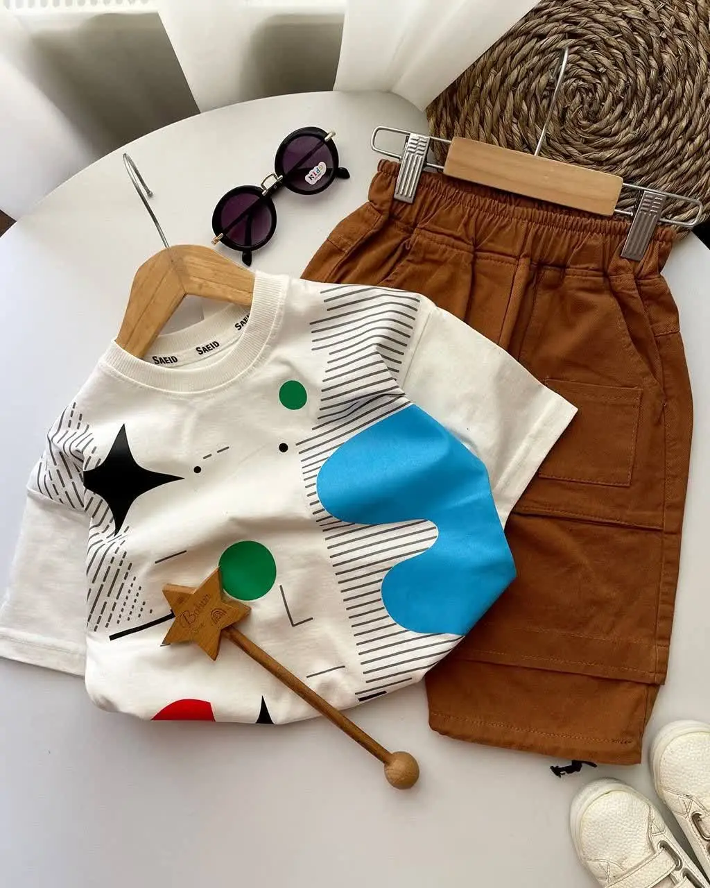 تیشرت و شلوارک بچگانه ستاره