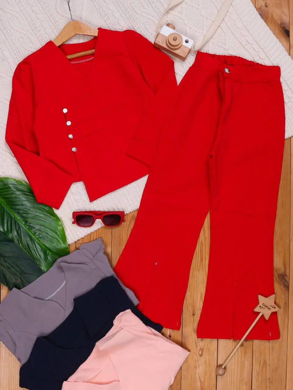 🎄شومیز شلوار بوتکات دخترانه ⭐️