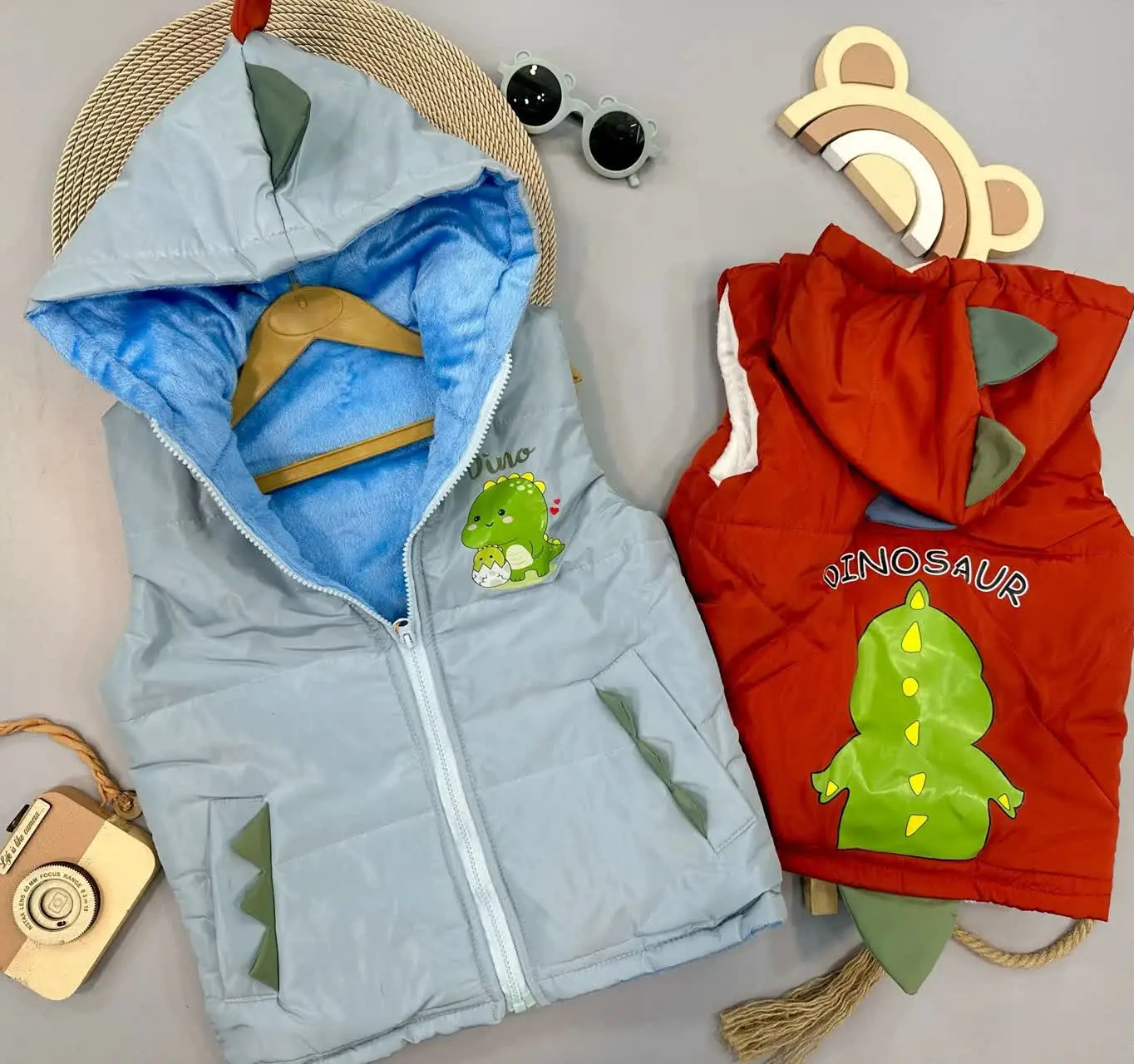 👫پافر پسرانه دایناسور آج دار ✅