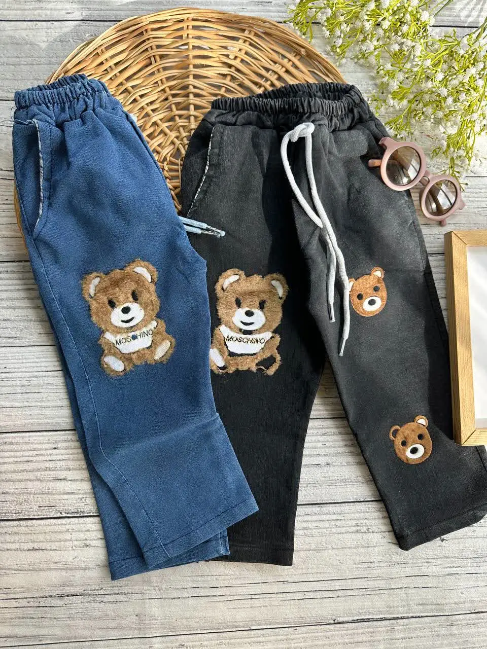 شلوار لی طرح موسچینو نوزادی...