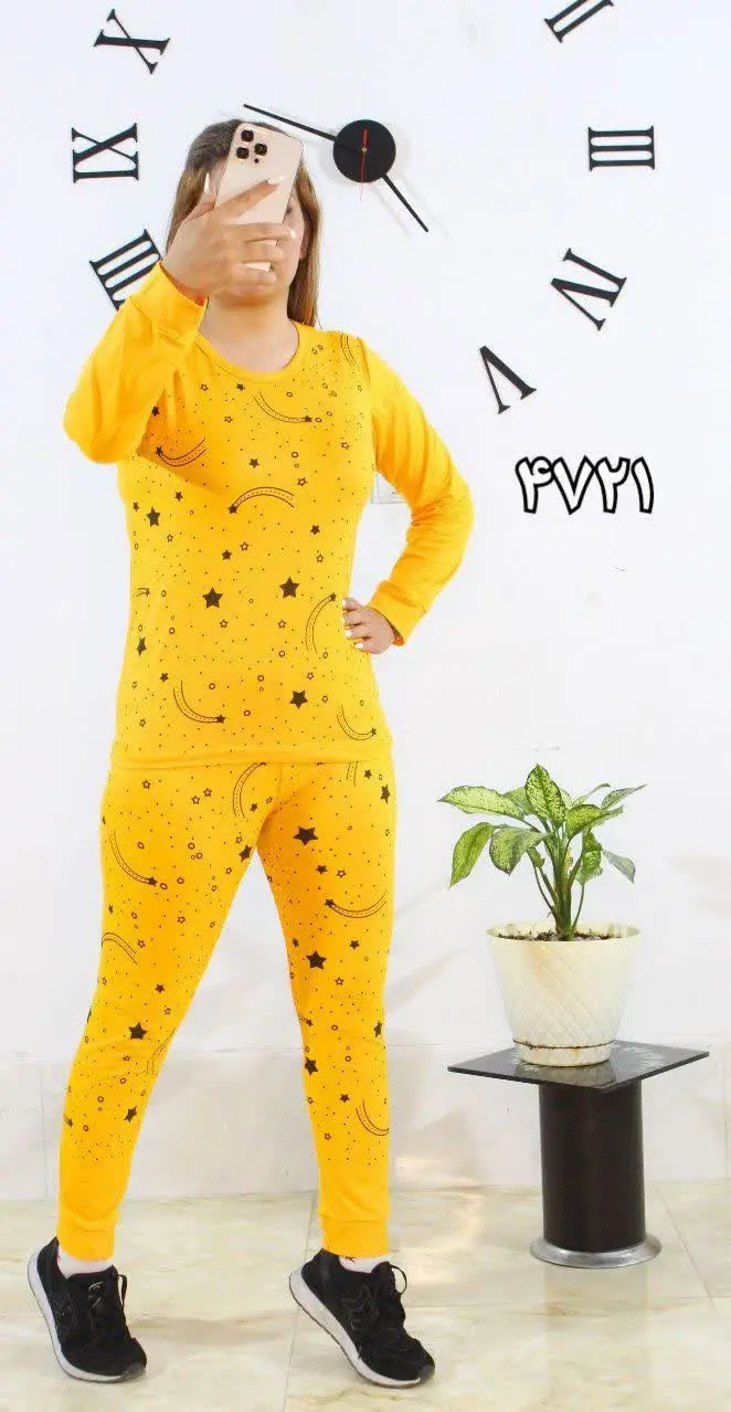 💥ست تیشرت وشلوار کهکشان😍