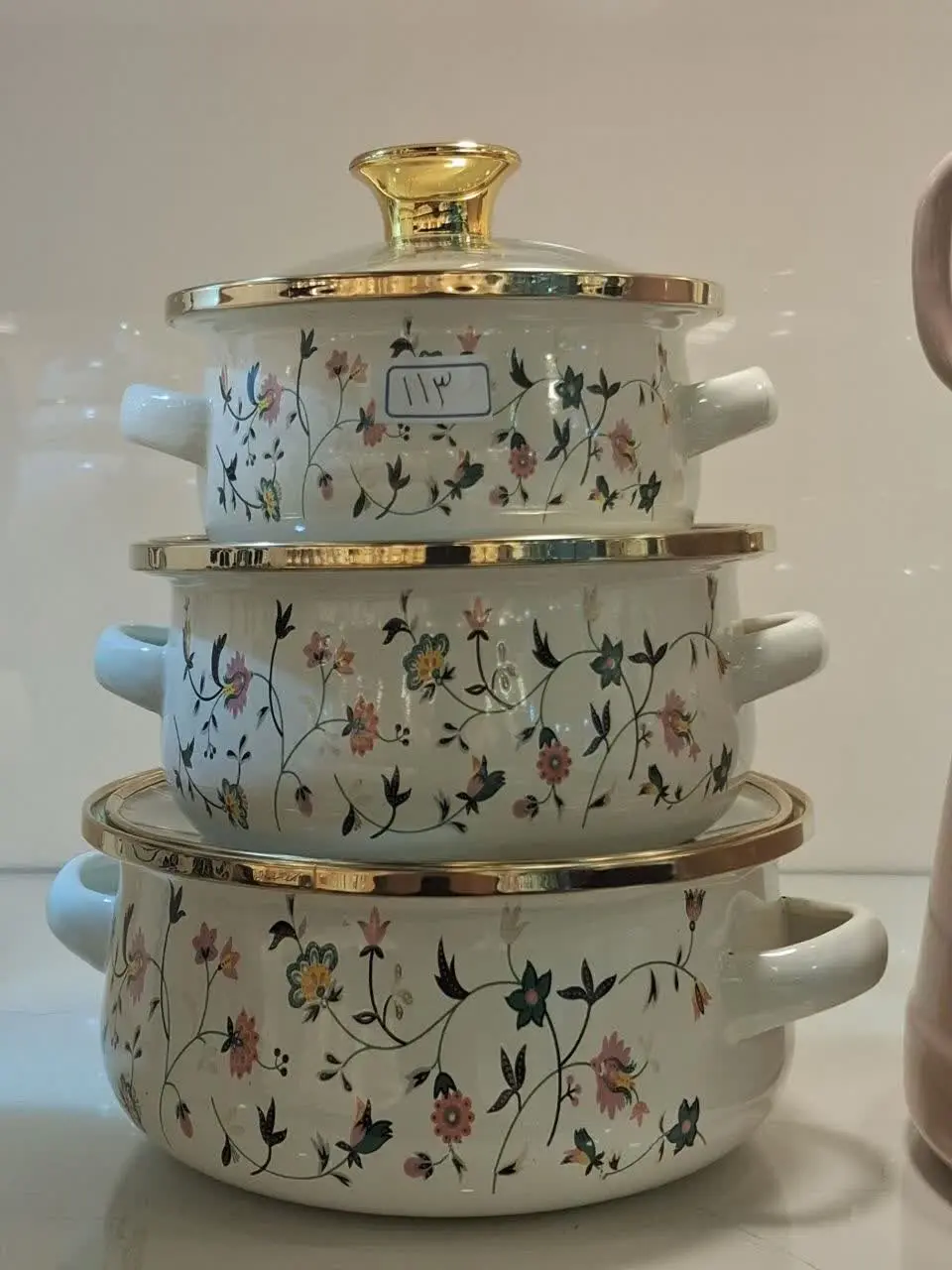 ۳ قابلمه لعابی سایز کوچک