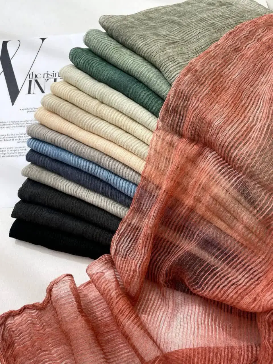 ✨️شال نخی کنفی کبریتی