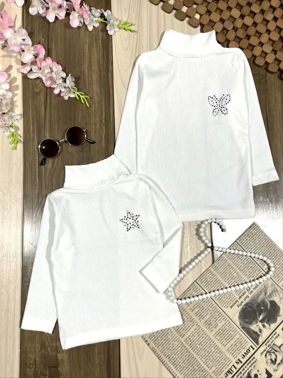 ❤️لباس دخترانه بلوز یقه دار...
