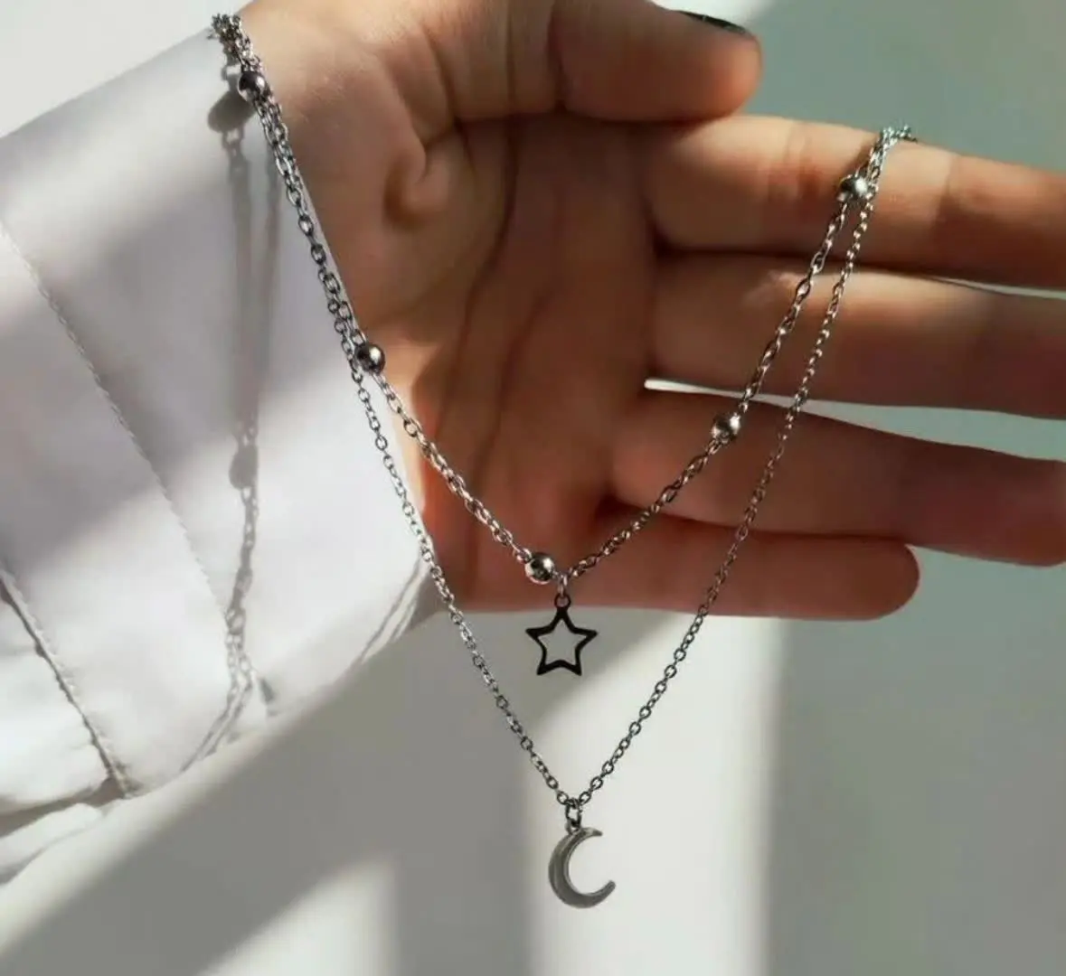 گردنبند ست ستاره و ماه 🌙🌟
