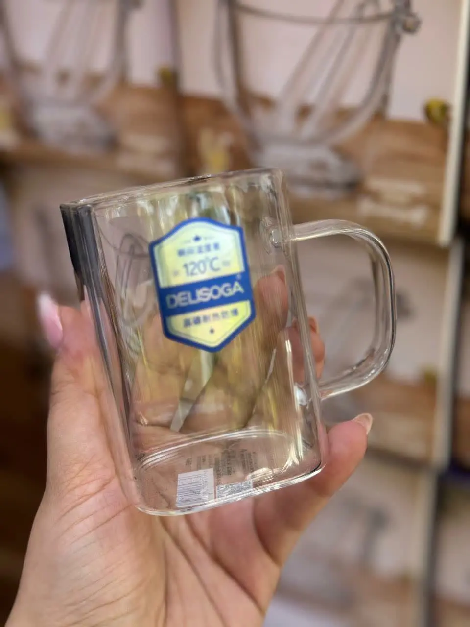 لیوان پیرکس مدل مربع 
