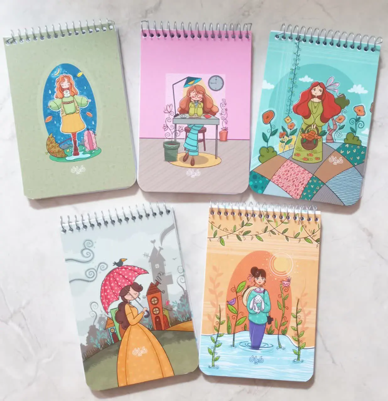 📗دفترچه یادداشت فانتزی سیمی