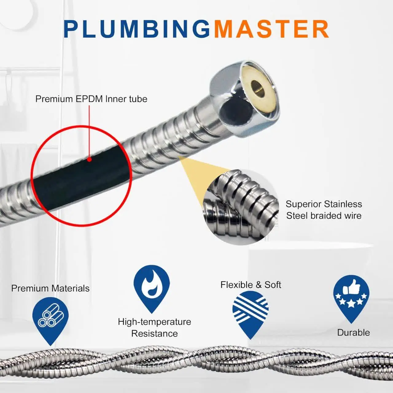 شلنگ استیل توالت
