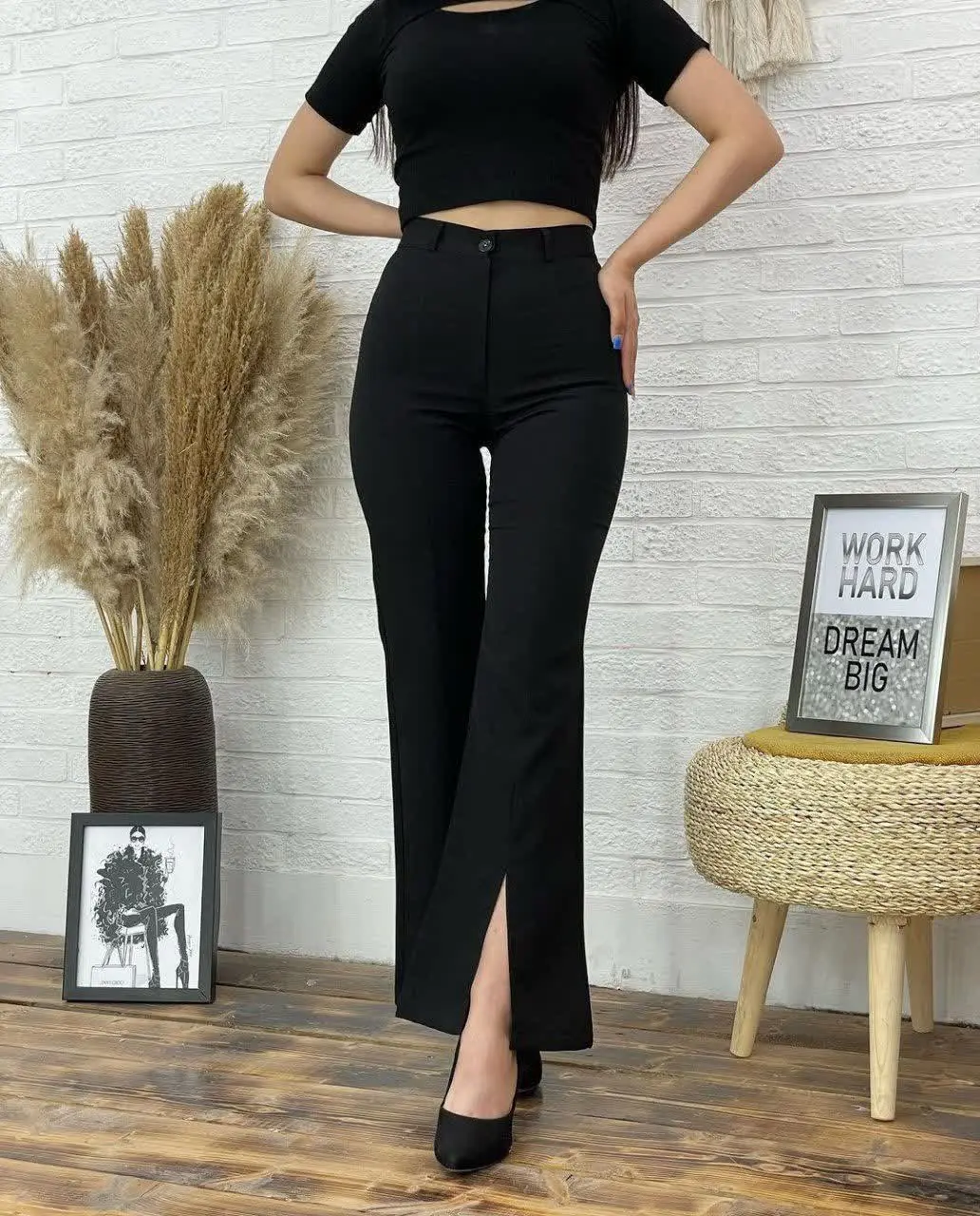 شلوار مازراتی دمپا جلو چاک