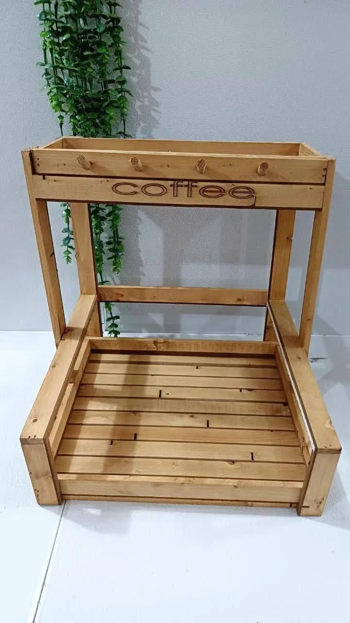 🌸استند چوبی اسپرسو Coffee 🌸