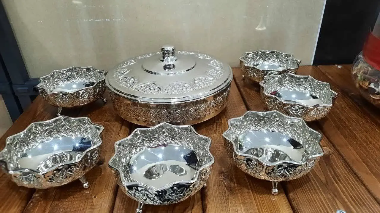 🎗گز خوری کروم رز گل طرح برجسته 
