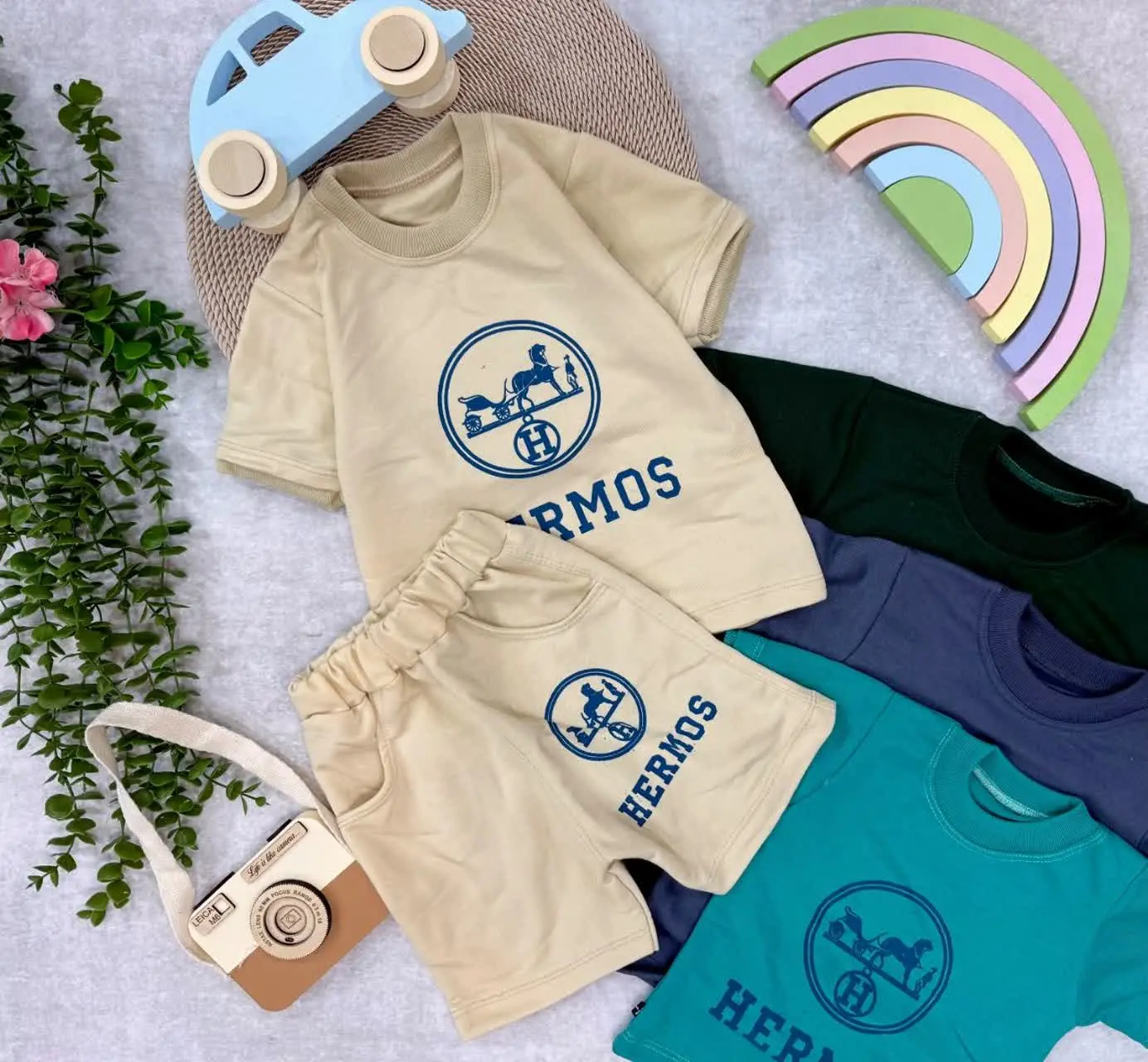 😍تیشرت شلوارک پسرانه hermos😍