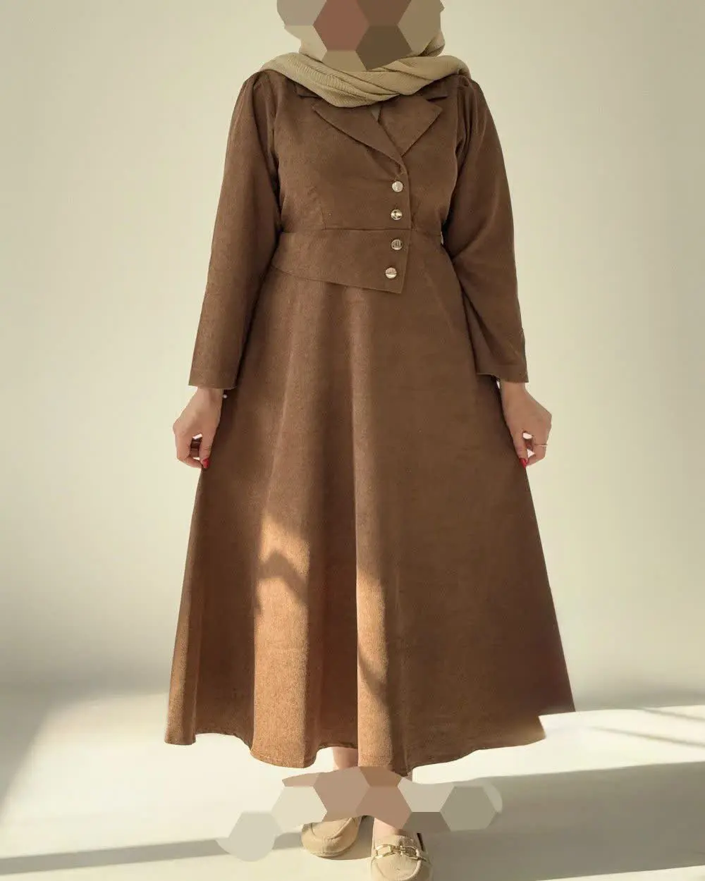 پیراهن مانتویی مهتاب