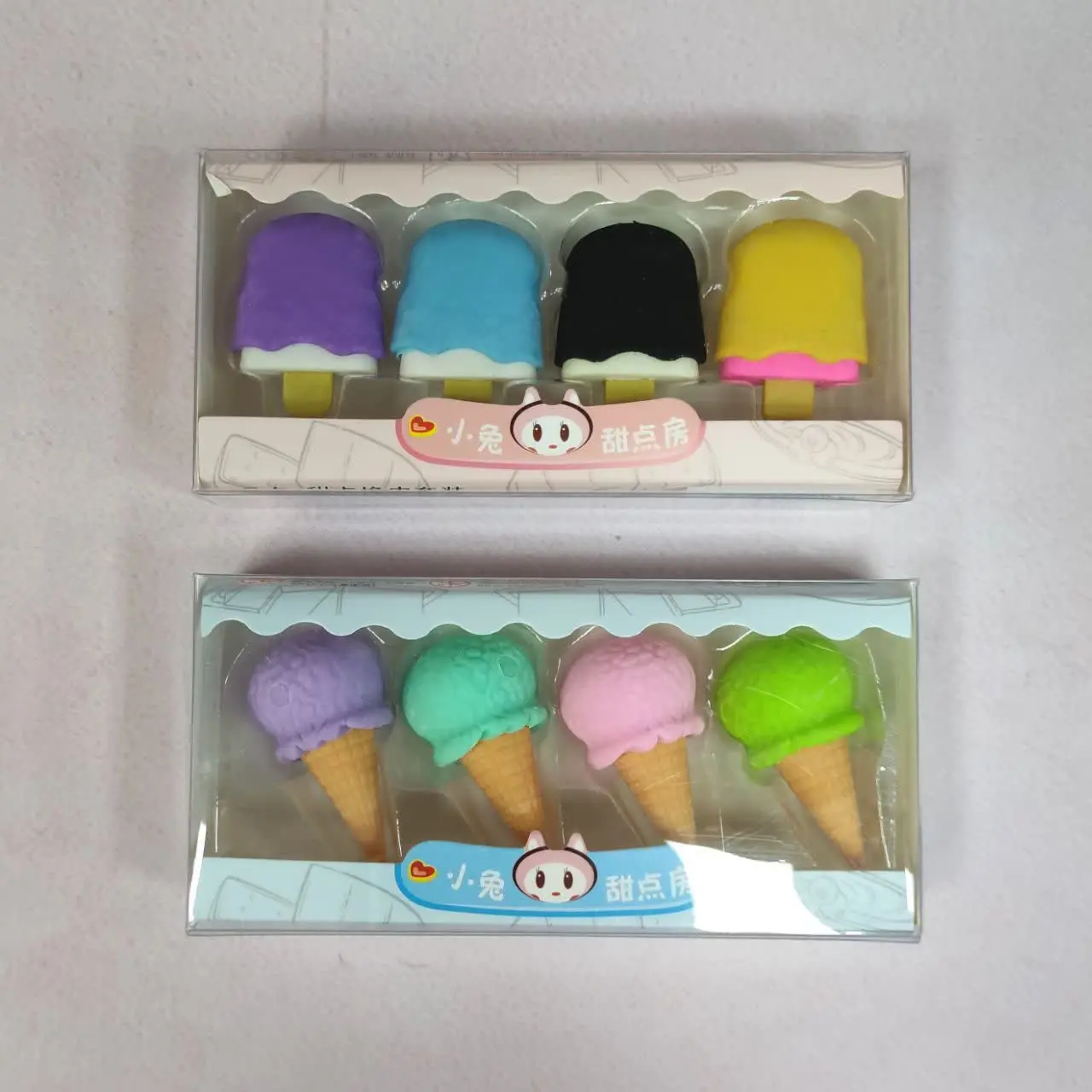 ♡ست پاک کن چهارتایی طرح بستنی♡
