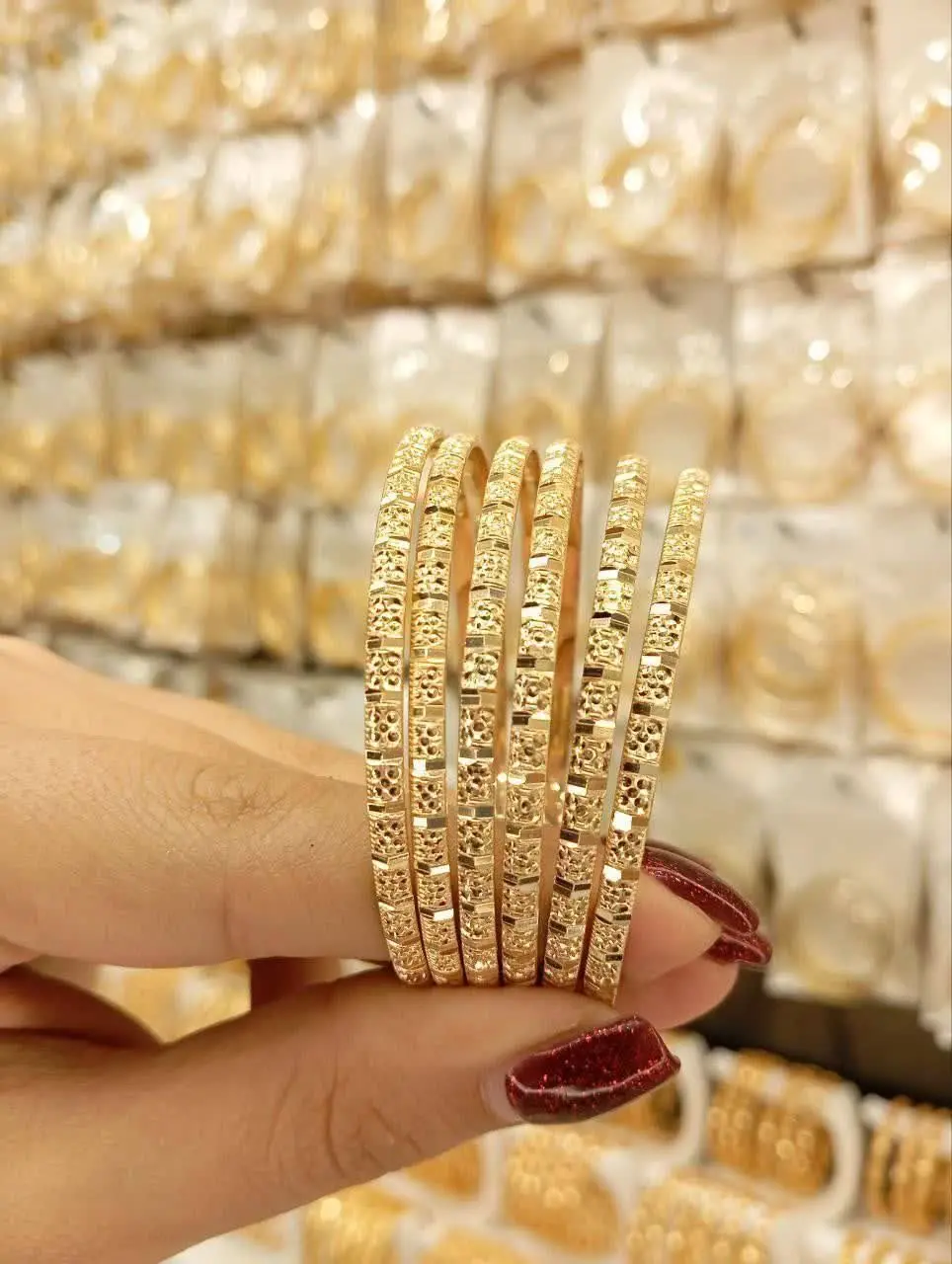 #النگو ۳میل‌پرتراش طلا‌روس جدید😍
