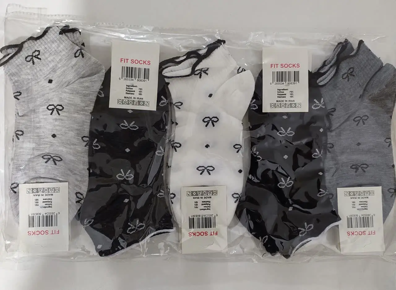 جوراب نخی زنانه نیم ساق