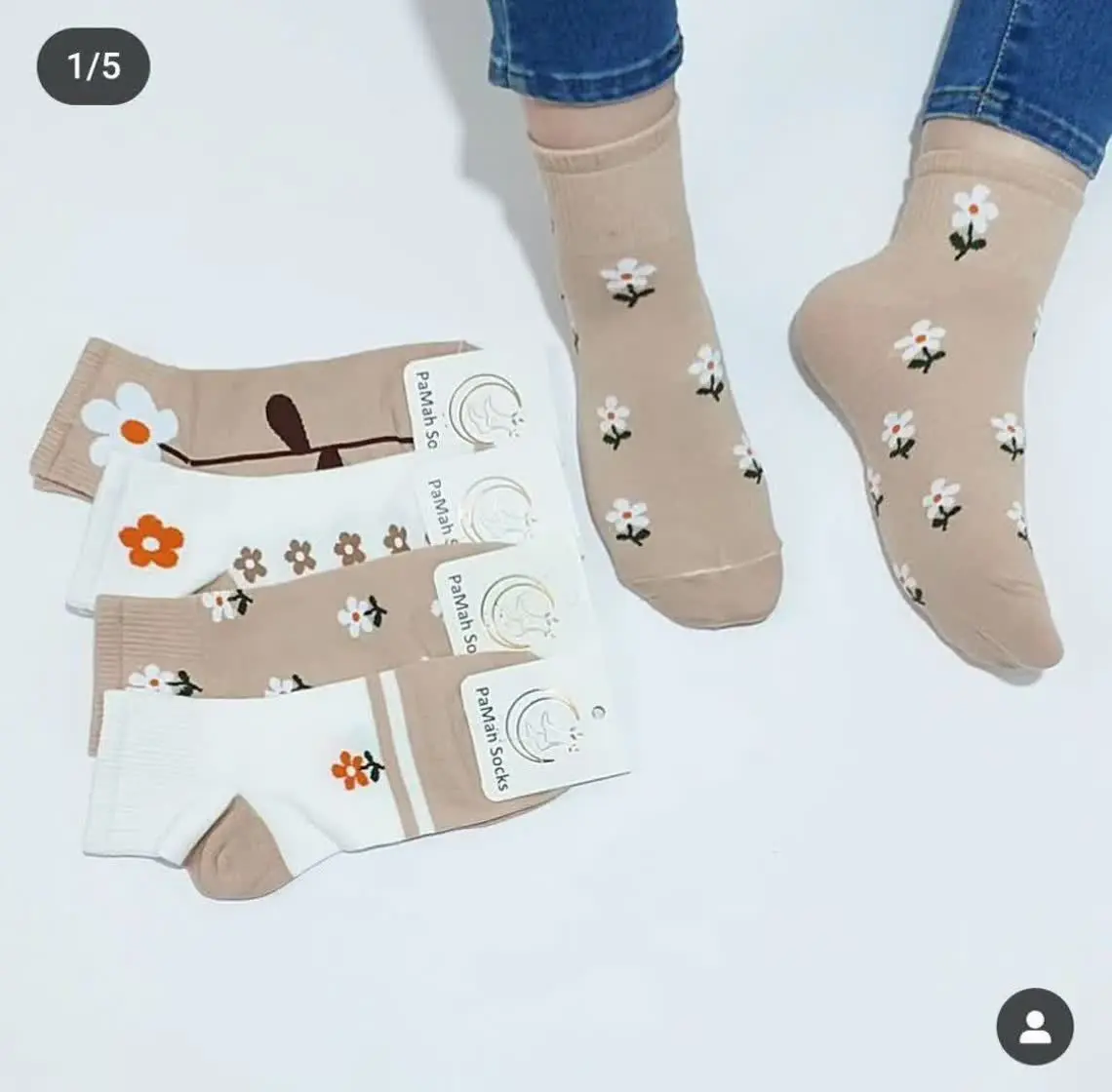 جوراب بزرگسال نیم ساق 
