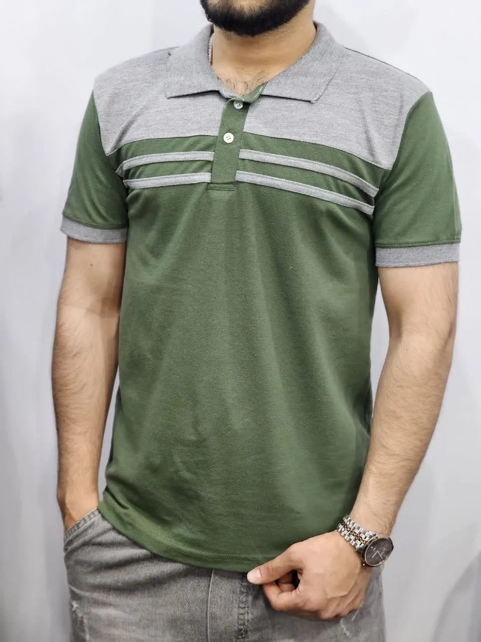 ✴️ نام: تیشرت دورنگ مردانه
