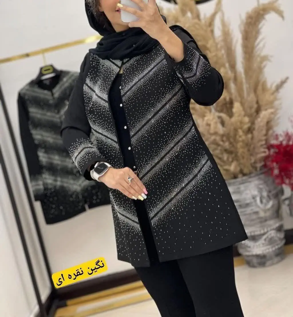 🖋نام: کت یقه گرد خطی
