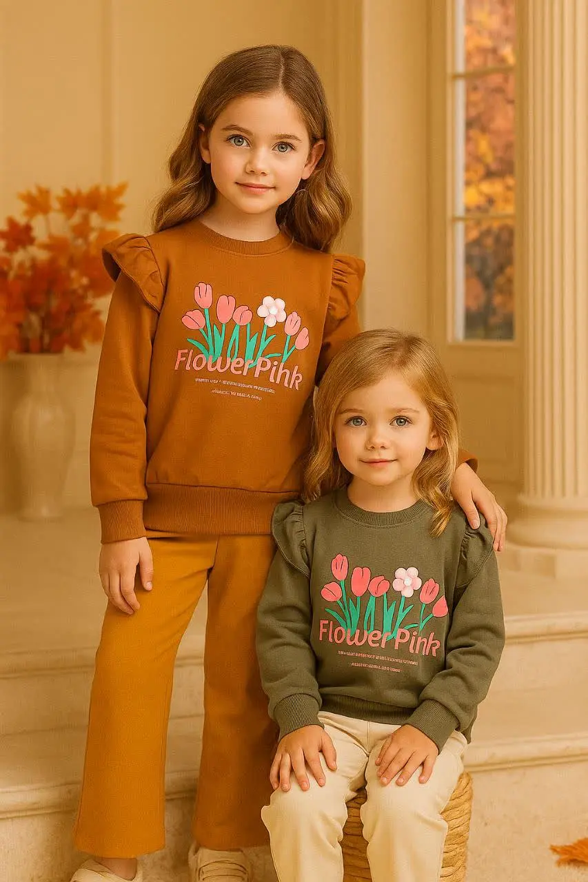 🎄 بلوز دخترانه سرشونه چین چ...