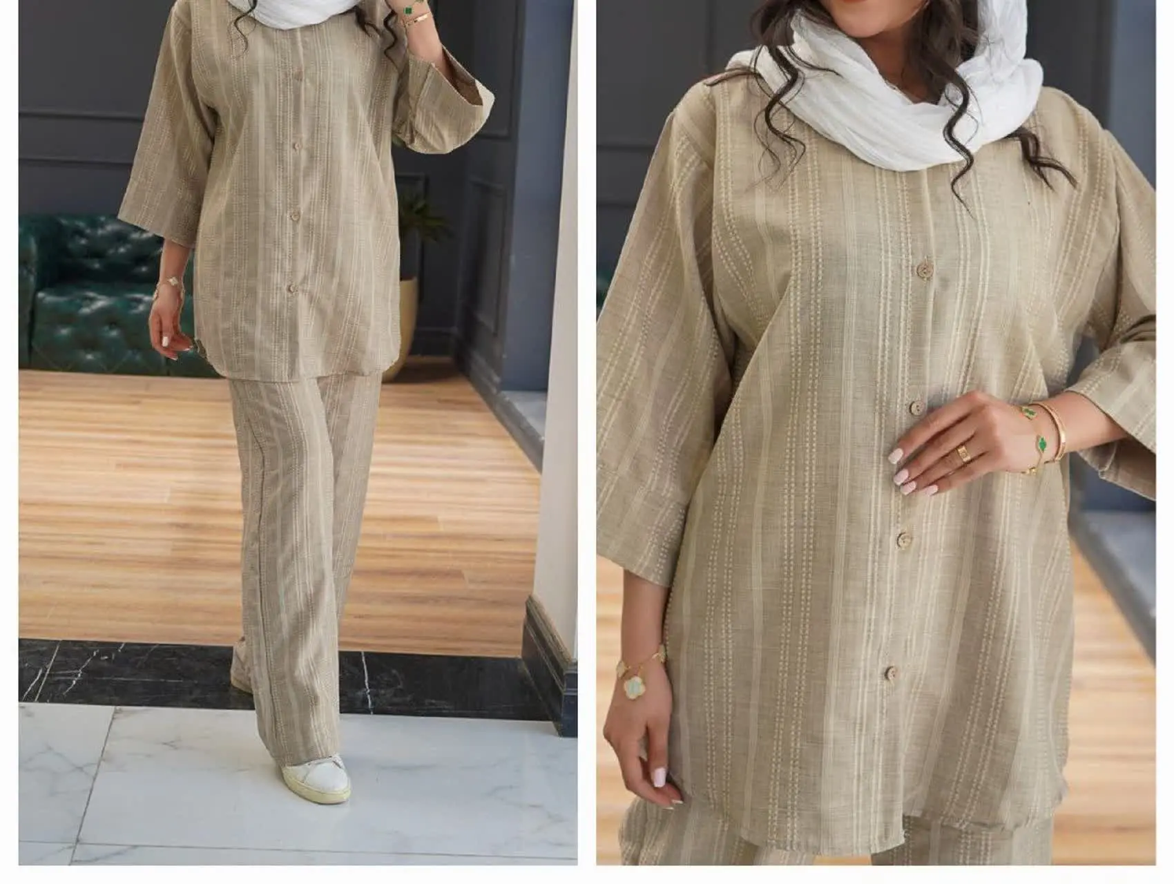 🛍نام: شومیزشلوار کوک دوزی🍃