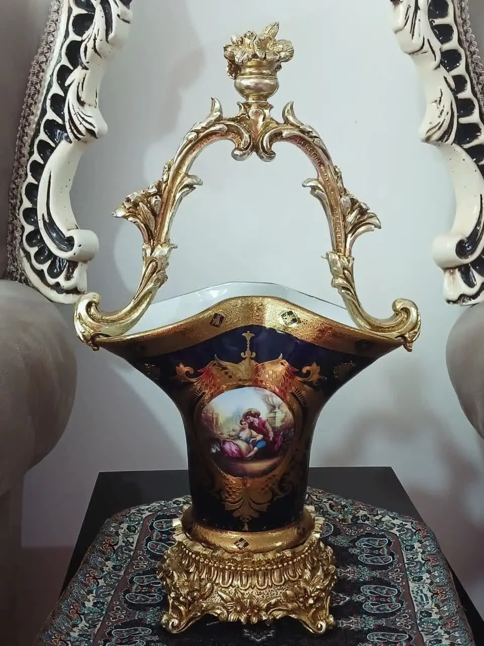 سبد دکوری سرمه ای