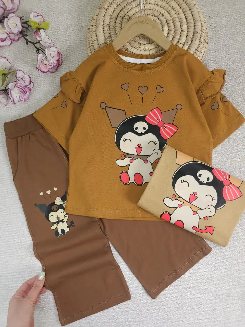 تیشرت شلوار کرومی بامزه
