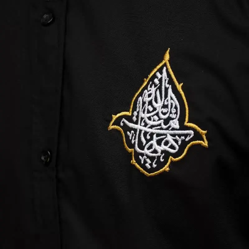 پیراهن مشکی گلدوزی شده
