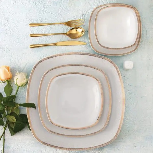 🍽 سرویس ۲۷ پارچه چینی زرین
